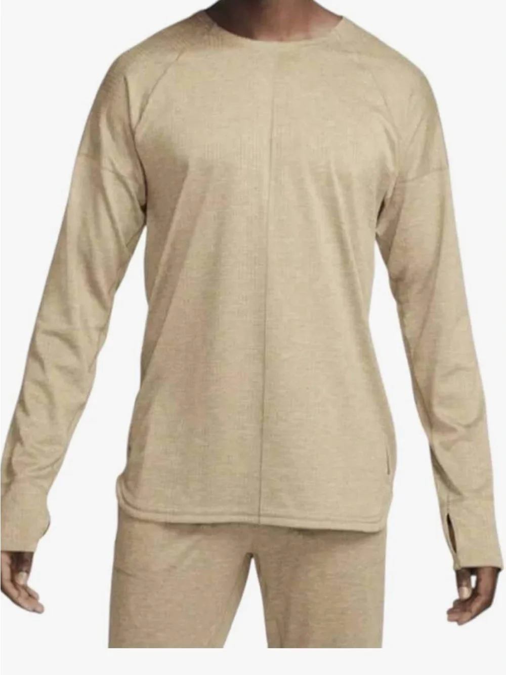 Nike Yoga Dri-FIT  long sleeve size M Sandalwood